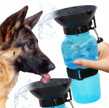 Přenosná láhev na vodu pro psy 500ml